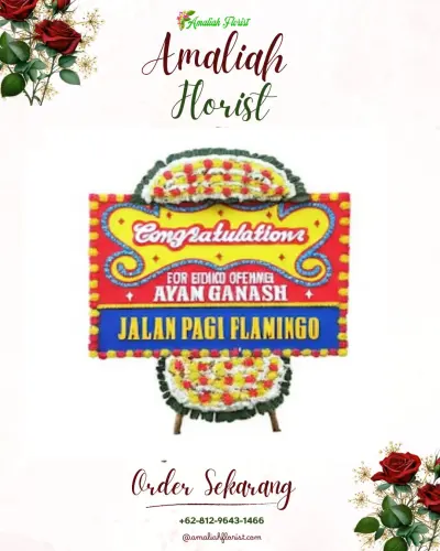 Bunga Papan Congratulation di Rumah Duka Heymas